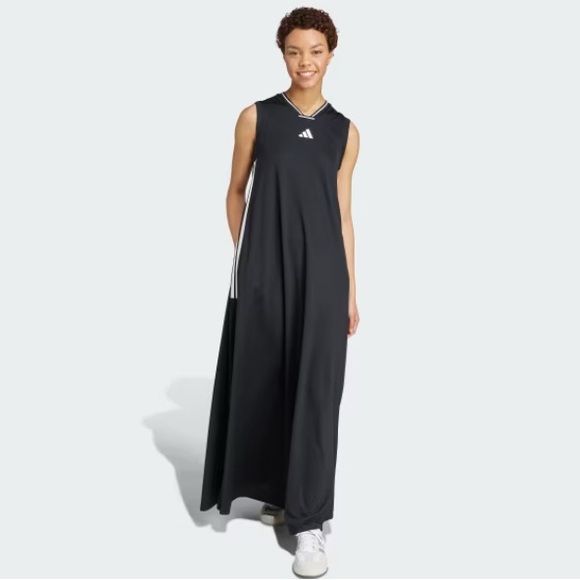 Adidas Black Maxi Dress - Picture 1 of 2